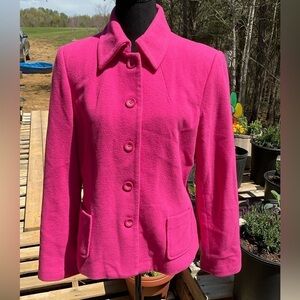Harve Benard wool coat. Size 10. Pink.